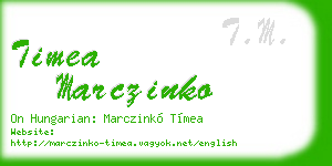 timea marczinko business card